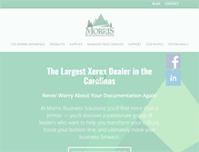 Tablet Screenshot of morrisbusiness.com